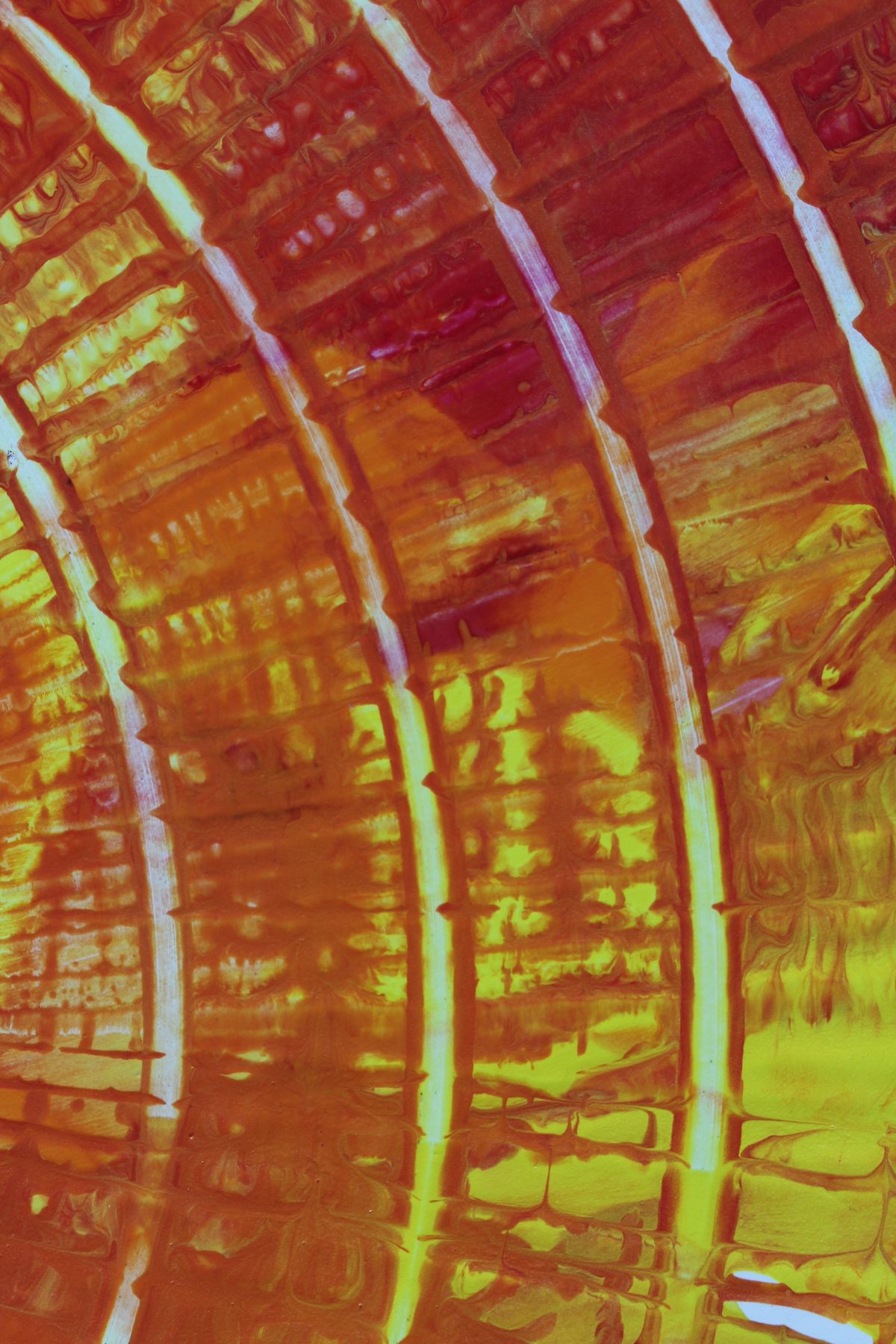 Honey Arches, a detail from the painting Fiery Bang!