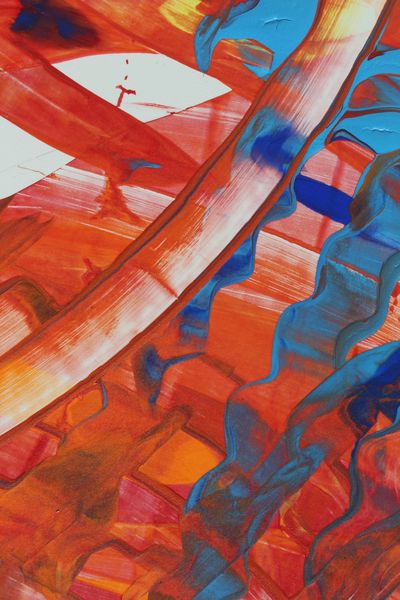 Rippled Crossing, a detail from the painting Radiant Ripples
