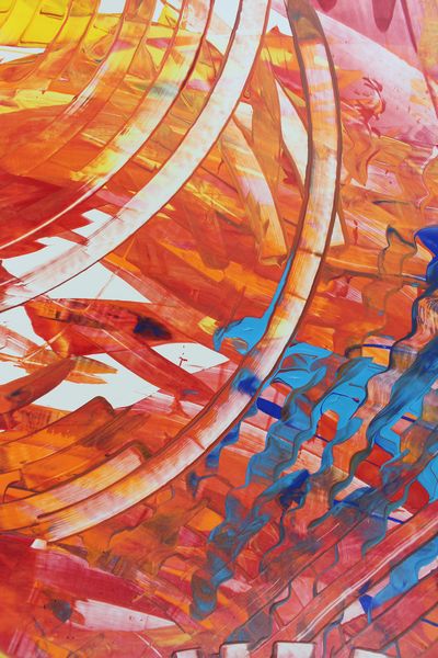 Sunlit Rings, a detail from the painting Radiant Ripples