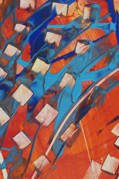 Lantern String, a detail from the painting Radiant Ripples