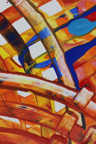 Woven Light, a detail from the painting Radiant Ripples