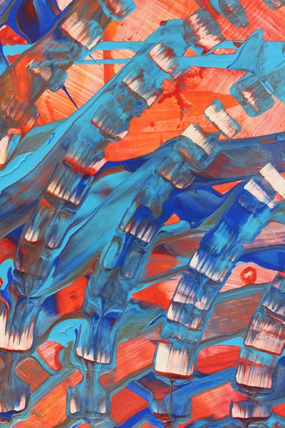 Turquoise Falls, a detail from the painting Radiant Ripples