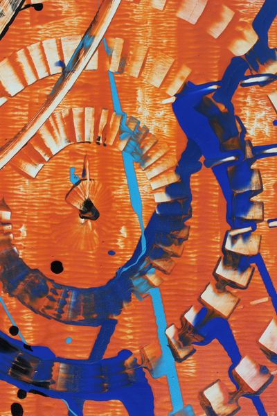 Detail from the painting Radiant Currents