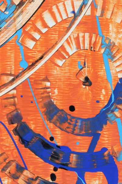Compass Rose, a detail from the painting Radiant Currents