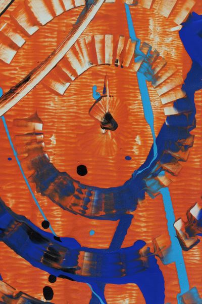 Ember Dial, a detail from the painting Radiant Currents