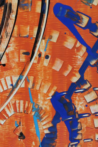 Dashed Trails, a detail from the painting Radiant Currents