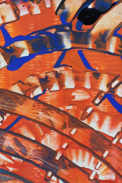 Rust Stairway, a detail from the painting Radiant Currents