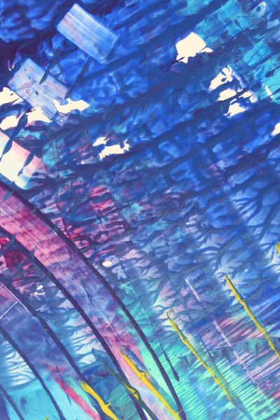 Indigo Drift, a detail from the painting Spiral Waves