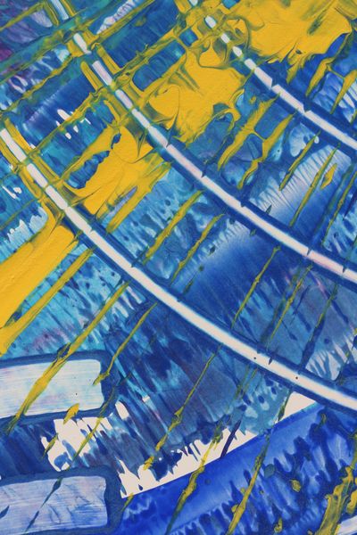 Golden Scaffold, a detail from the painting Spiral Waves
