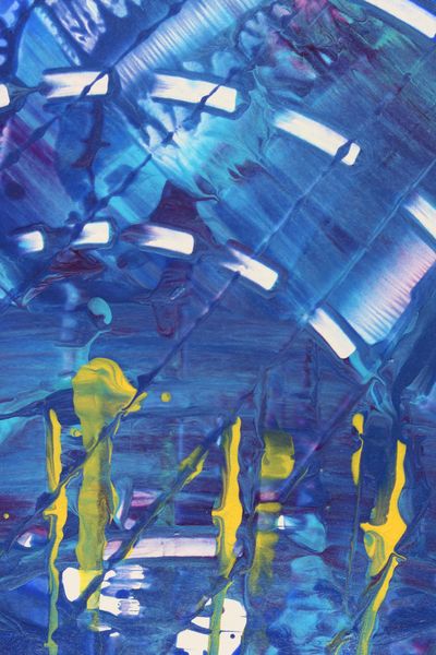 Midnight Drips, a detail from the painting Spiral Waves