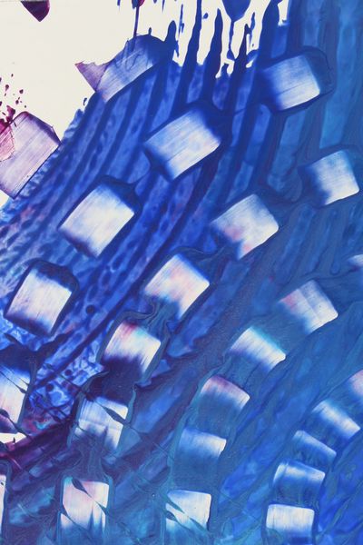 Cobalt Steps, a detail from the painting Spiral Waves