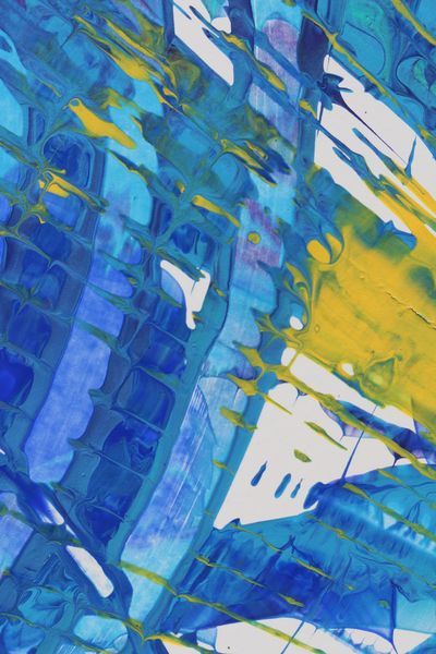 Electric Shards, a detail from the painting Spiral Waves