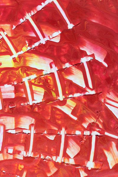 Fire Ladder, a detail from the painting Radiant Echoes