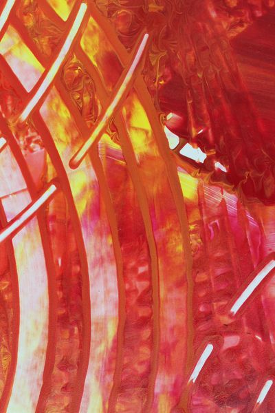 Flame Column, a detail from the painting Radiant Echoes