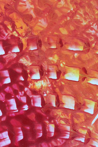 Peach Mosaic, a detail from the painting Radiant Echoes