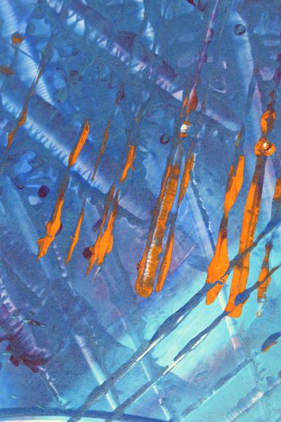Falling Embers, a detail from the painting Calming Ripples