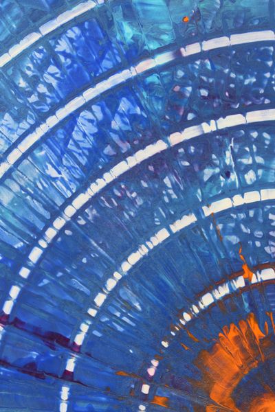 Peacock Fan, a detail from the painting Calming Ripples