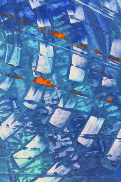 Frosted Panes, a detail from the painting Calming Ripples