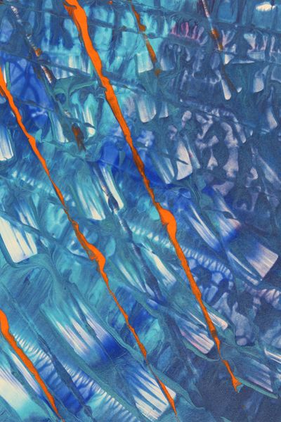 Aqua Slash, a detail from the painting Calming Ripples