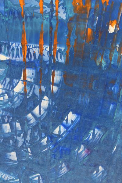 Rust Drizzle, a detail from the painting Calming Ripples