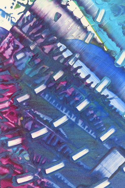Berry Cascade, a detail from the painting Resonant Currents