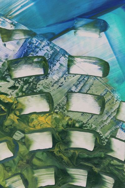 Pond Stones, a detail from the painting Resonant Currents