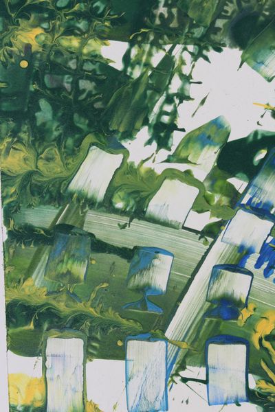 Garden Fence, a detail from the painting Resonant Currents