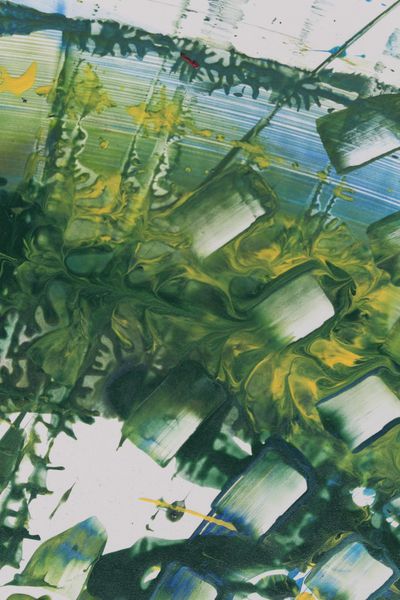 Fern Steps, a detail from the painting Resonant Currents