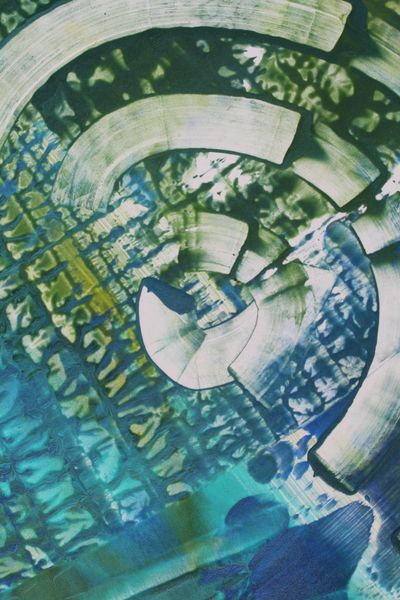 Green Labyrinth, a detail from the painting Resonant Currents