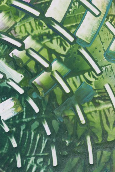 Leaf Ladder, a detail from the painting Resonant Currents