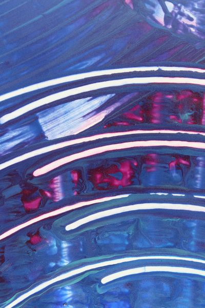Neon Rings, a detail from the painting Dynamic Circles