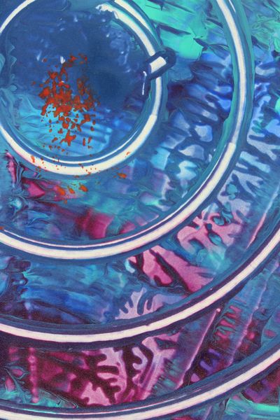 Ocean Eye, a detail from the painting Dynamic Circles