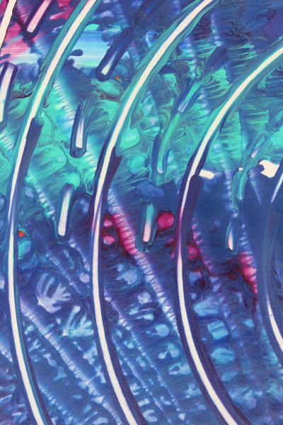 Seafoam Arches, a detail from the painting Dynamic Circles