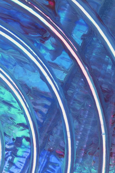 Deep Current, a detail from the painting Dynamic Circles