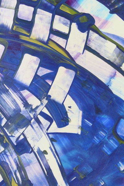 Navy Masonry, a detail from the painting Organized Chaos