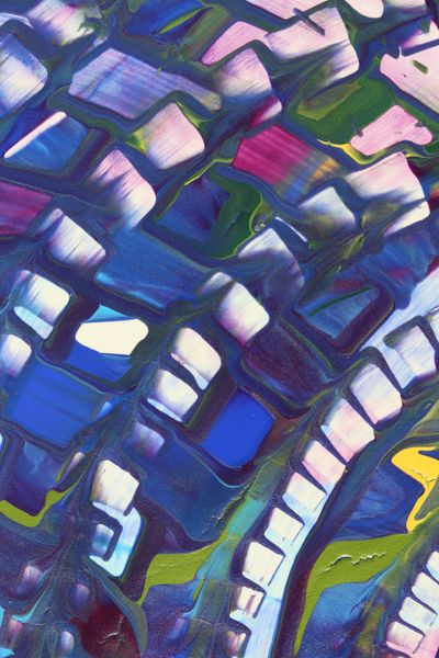 Stained Glass, a detail from the painting Organized Chaos