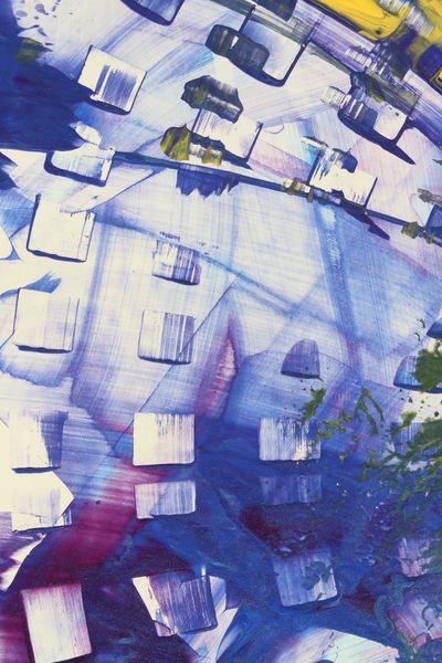 Paper Windows, a detail from the painting Organized Chaos