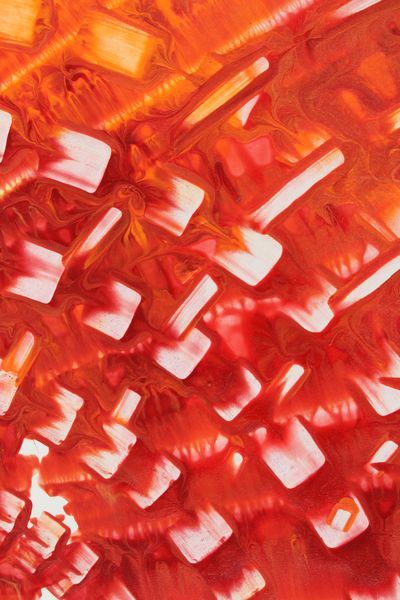 Ruby Checkers, a detail from the painting Fiery Bang!